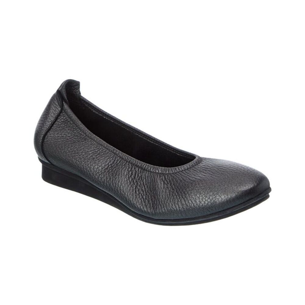 Arche Ninoka Leather Flat, Silver